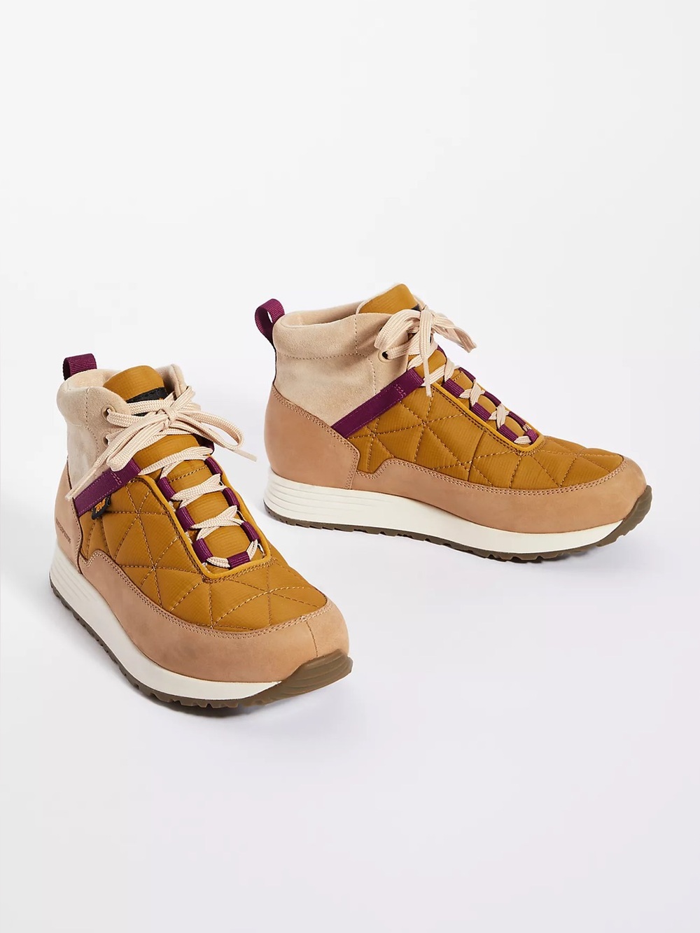 Teva Women’s Ember Commute WP Waterproof Boots – Mustard Yellow/Sesame – Size 6